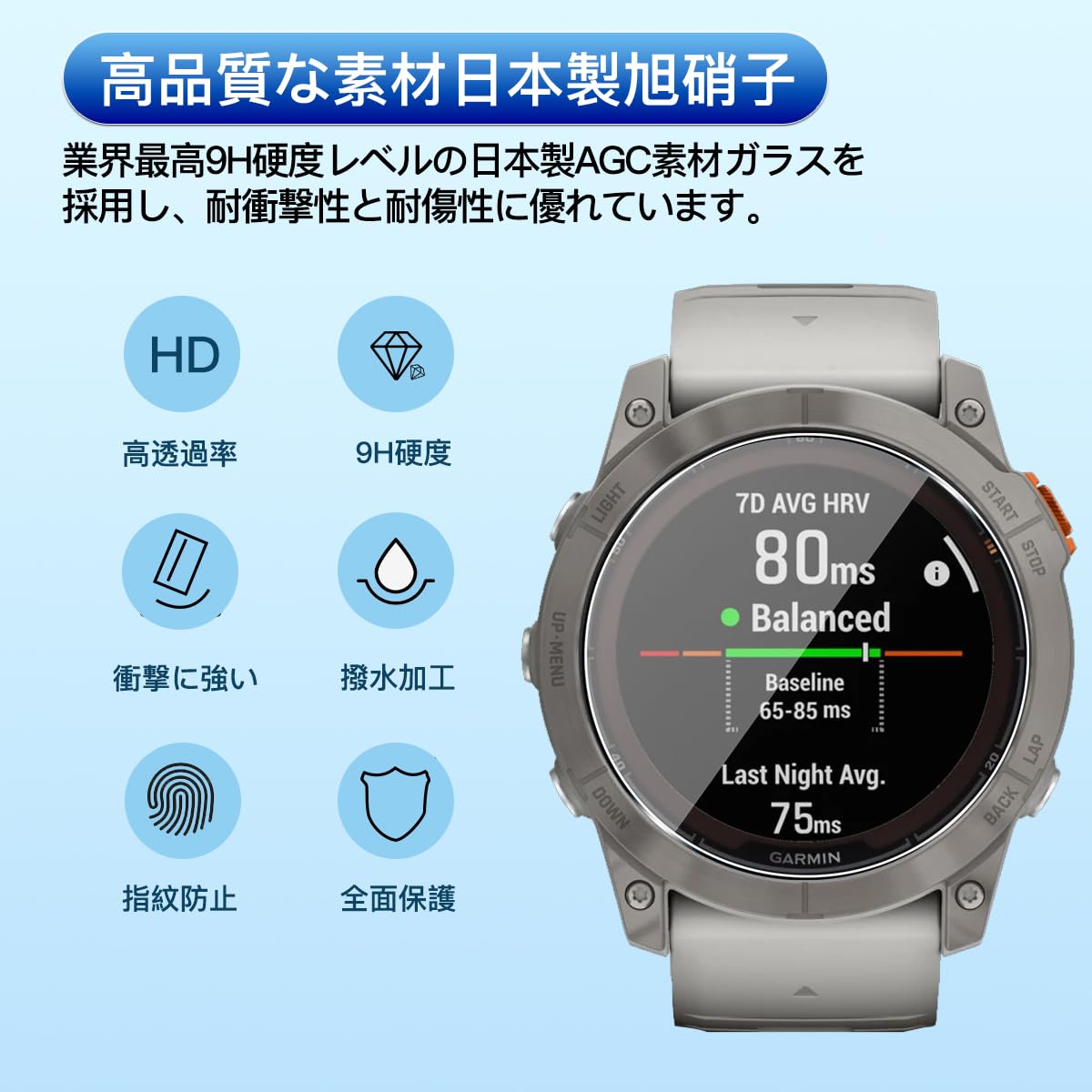 Amazon | 【 3枚セット】 対応 51mm GARMIN Fenix 7X Pro/epix Pro 