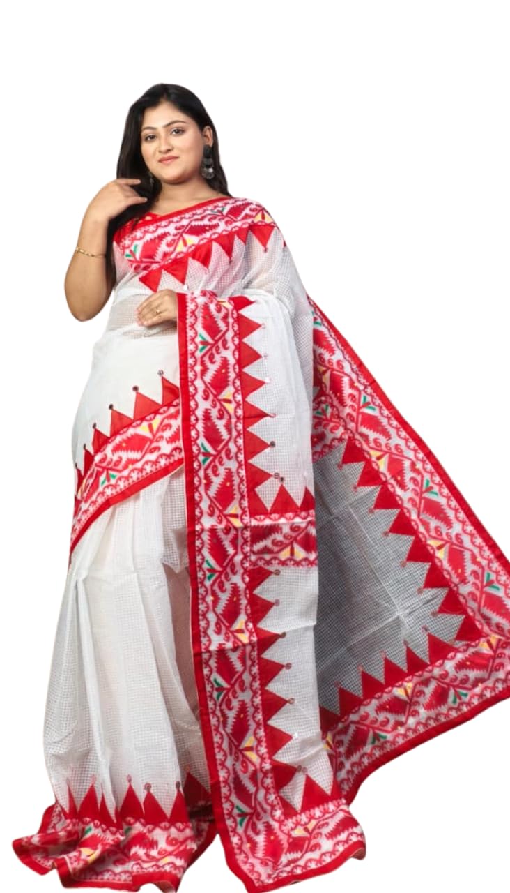 Lightweight Cotton Saree with Ethnic Printed Border and Traditional Design Elegant Daily Wear Saree for Women-picture-24