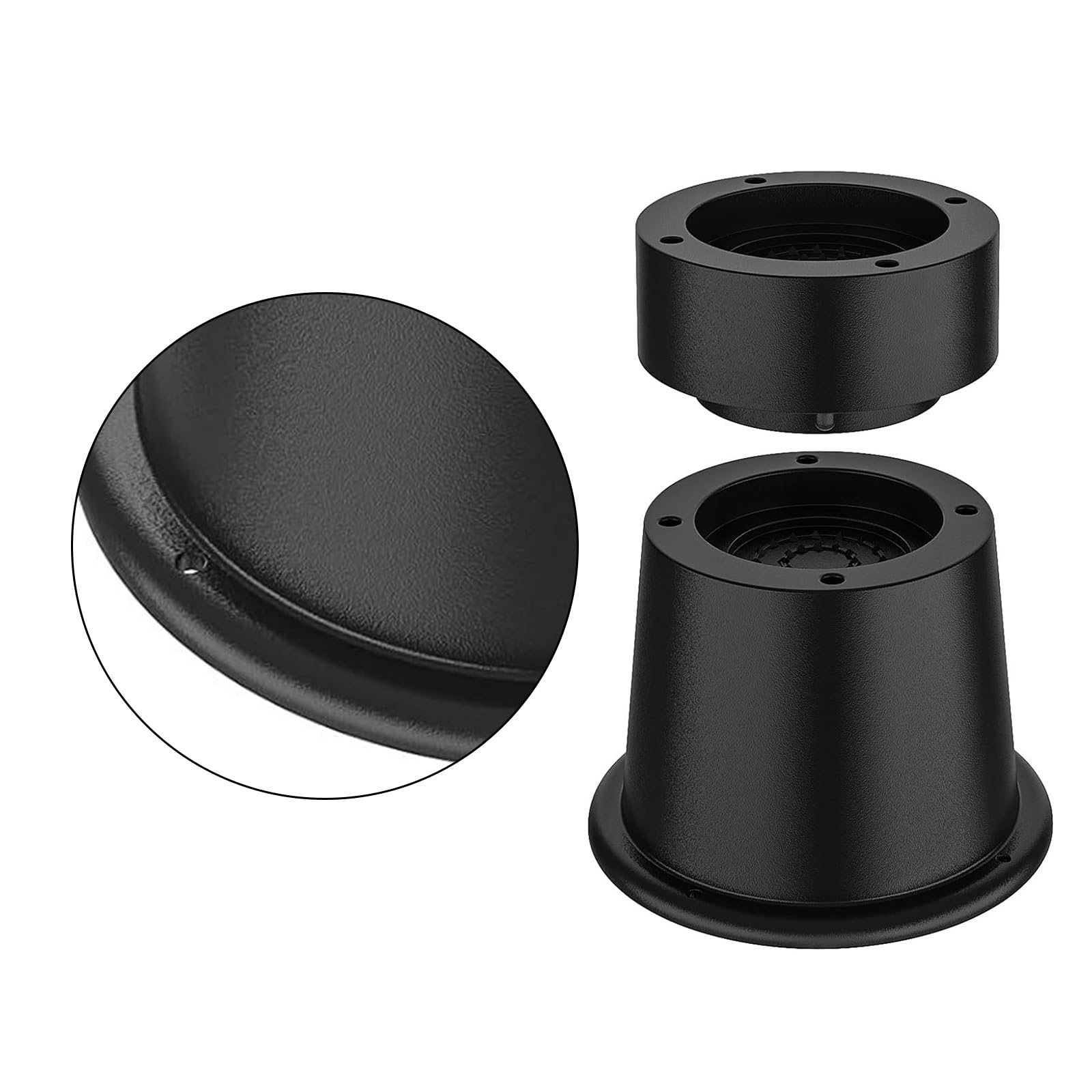 Elevadores de cama de goma resistentes de 2 pulgadas con base estable, elevadores portátiles para muebles, juego de 9 para sofá, mesa, escritorio, almacenamiento, cama, elevadores de muebles