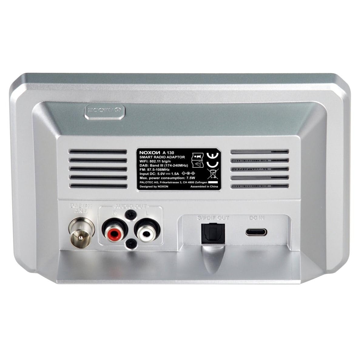 Noxon A 130 Silber - Audio Adapter, DAB+/UKW & Internet-Radio