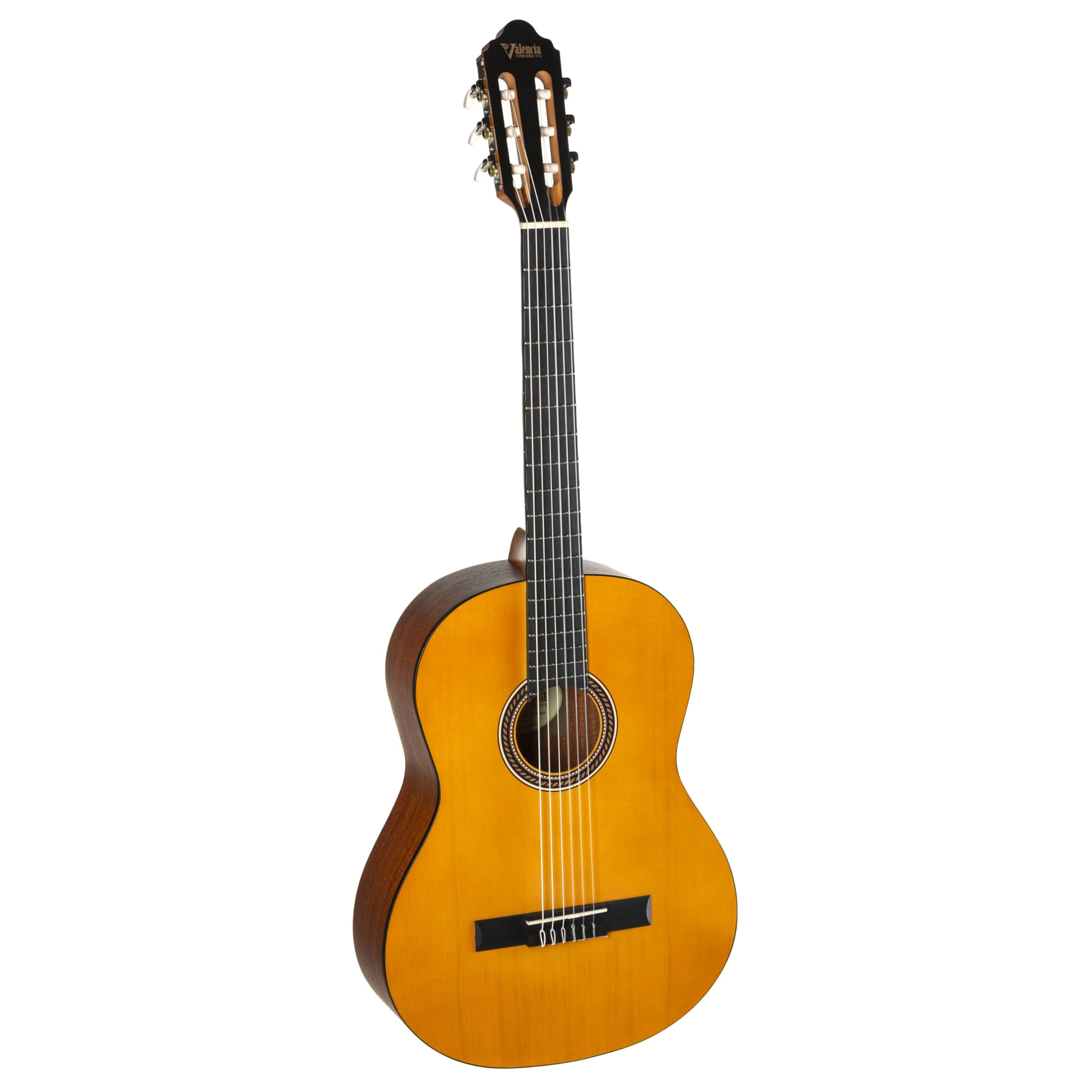 Amazon.com: Valencia VC204H 200 Series Classical Guitar, Antique