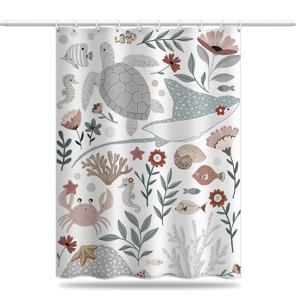 Rideau de douche anti moisissure 120x180cm tissu polyester