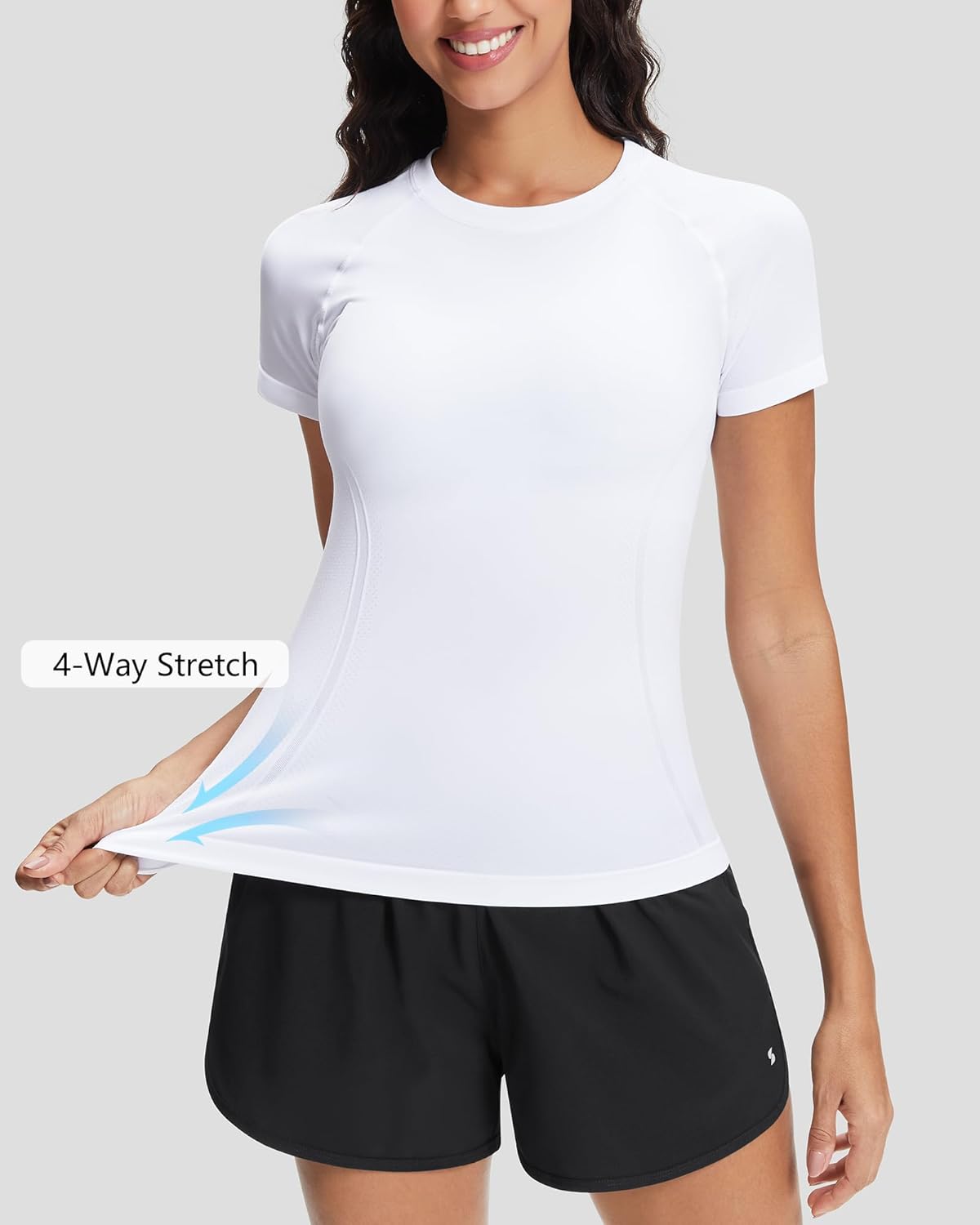 Stelle Women Seamless Workout Shirts Short Sleeve Athletic Top Yoga Gym Running T-Shirts - Image 7