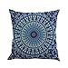 Moresave Mandala Elefanten Baum Wurf Kissen Abdeckungs Auto Sitz Kissenbezug Sofa Home Decorative, 45x45cm