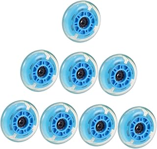 BESPORTBLE 8Pcs Rodas De Skate Acessórios Ao Ar Livre Acessórios De Skate Acessórios De Brilho Roda De Rolo Brilhante Roda De Sapato Peças De Rodas De Ferramentas Rodas De Patinação