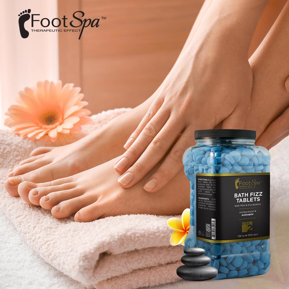 Amazon.com : FOOTSPA - Bath Fizz, Mint & Eucalyptus - Soothing
