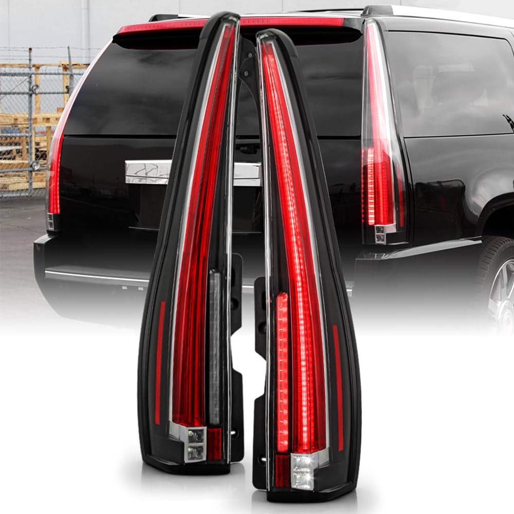 ACANII - For 2007-2014 Cadillac Escalade ESV [Upgrade Design] Full LED Tail Lights Brake Lamps Replacement Left+Right