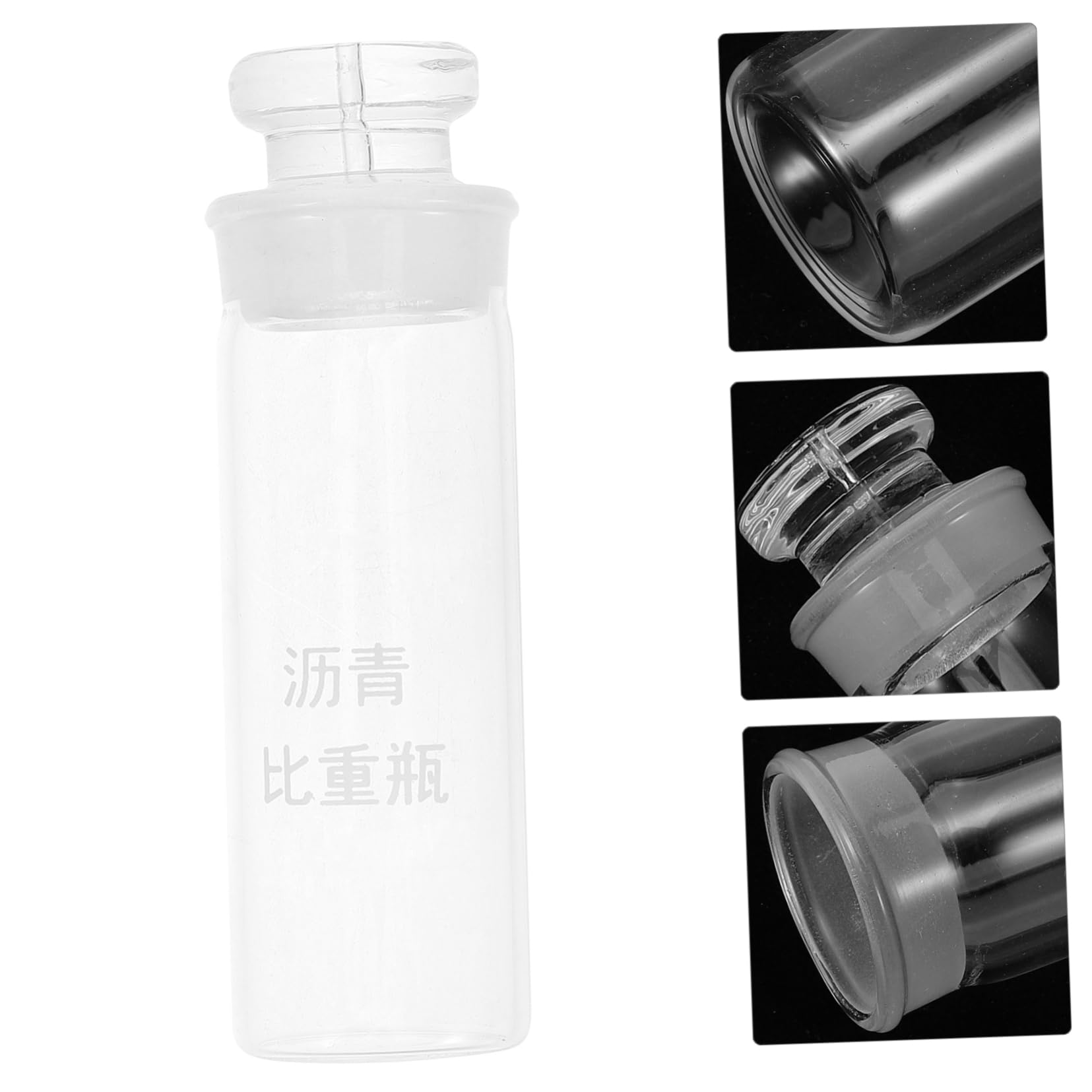 iplusmile 4 Stück Asphaltpyknometer Asphaltdichteflasche Glasflasche für Asphaltdichte Laborglasbehälter für Asphaltdichte Reagenzien-Aufbewahrungsflasche Labor-Glaspyknometer Reagenzflasche