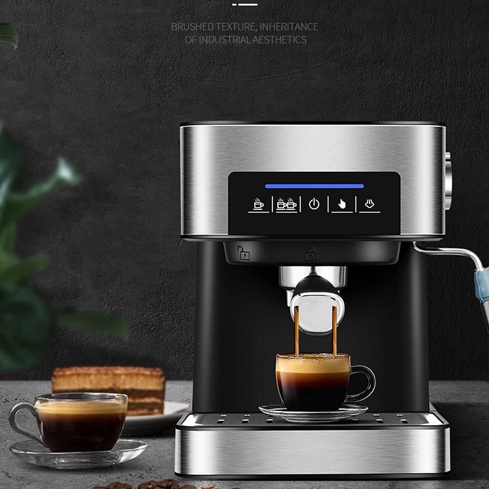 ekspres do kawy Ekspres do kawy Mały ekspres do kawy do użytku domowego Półautomatyczny ciągnący parą Typ Spieniacz do mleka Ekspres do espresso Stal nierdzewna (czarny) Interesting