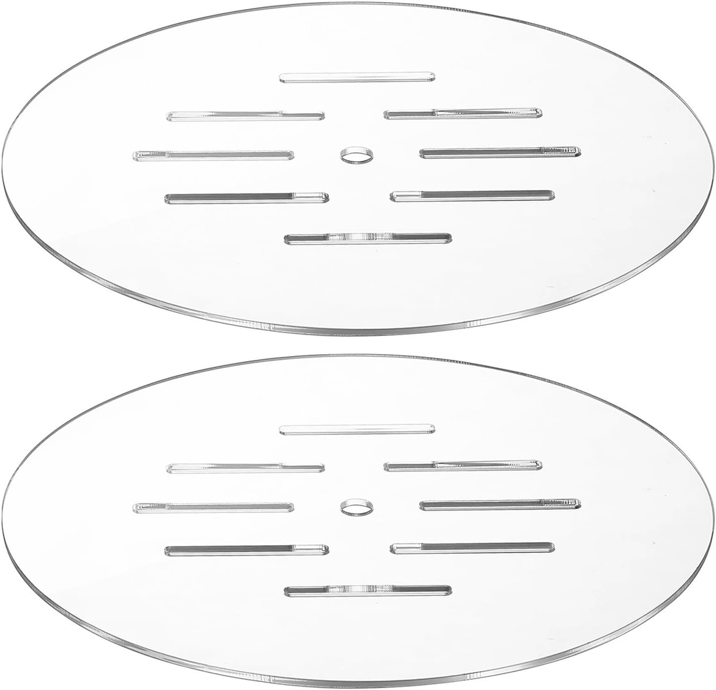 2pcs Round Acrylic Aquarium Lid Cover for Fish and Reptile Tanks High-Transparency Fish Tank Cover with Easy Maintenance