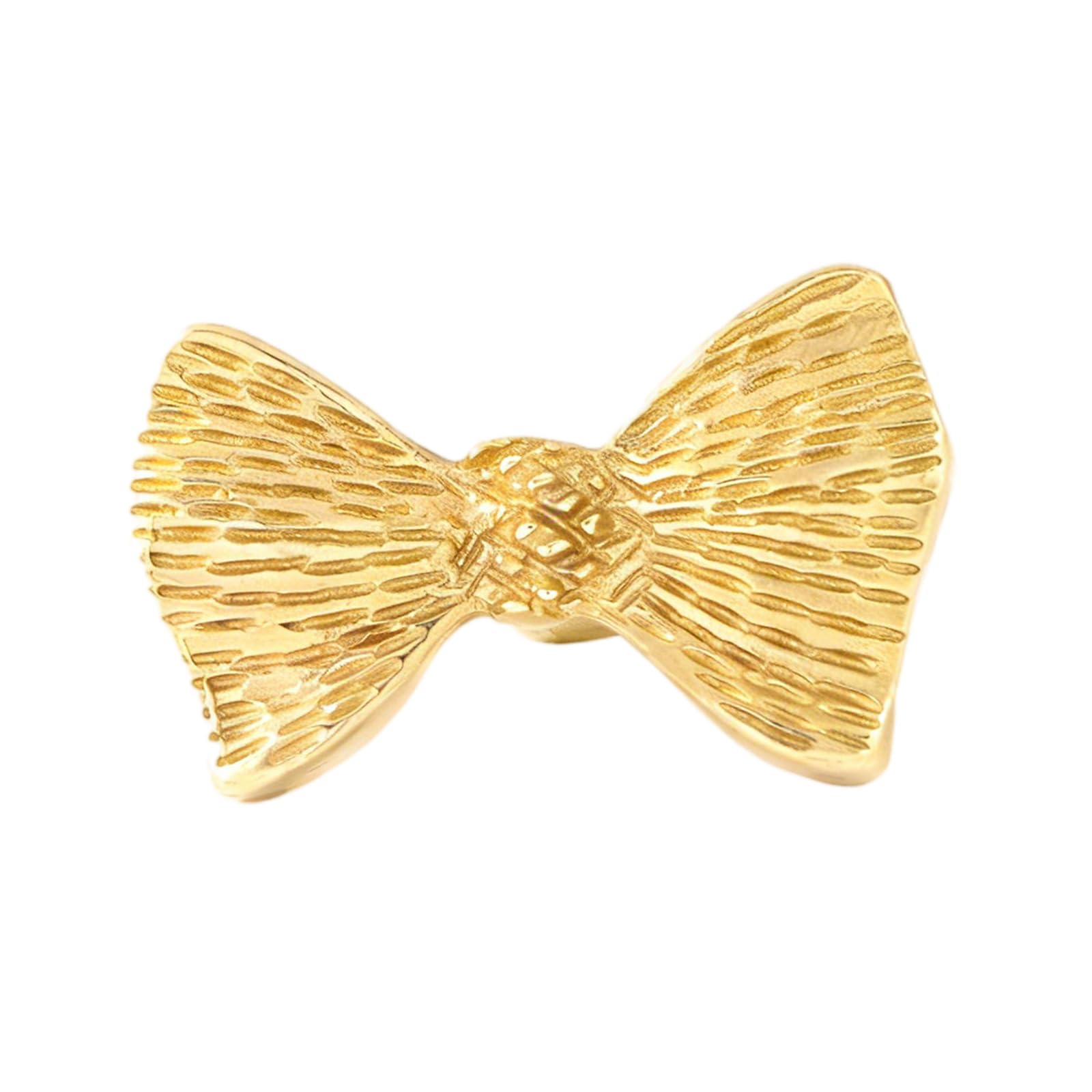 Kaeltsyn Primary Color Bowknot Shape Brass Cabinet Drawer Handle Furniture Decorative Handle Cupboard Pulls Furniture Decoration Hardware Bowknot Shape Drawer Handles Dressers Replacement