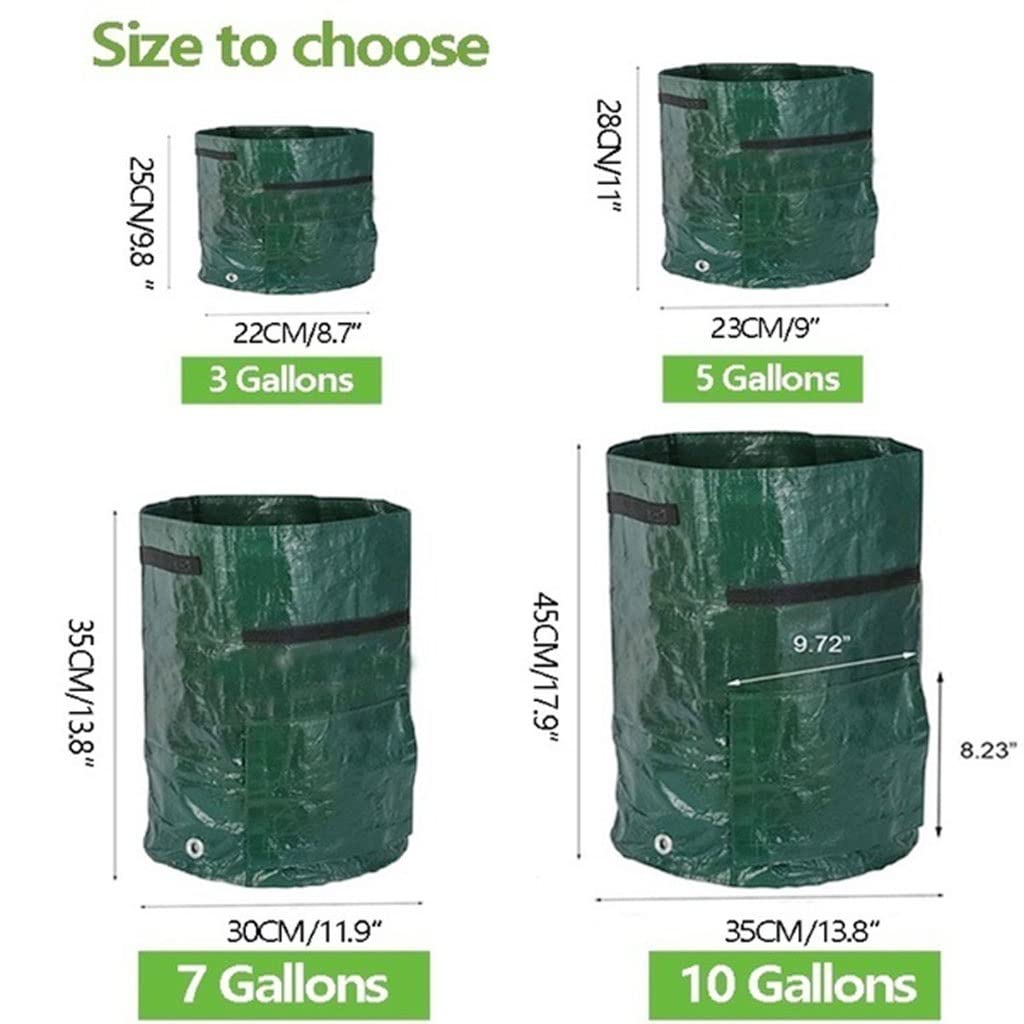 Worki do uprawy ziemniaków, Torba do uprawy ziemniaków z okienkiem 3-10 galonów(7 gallons-1pc)