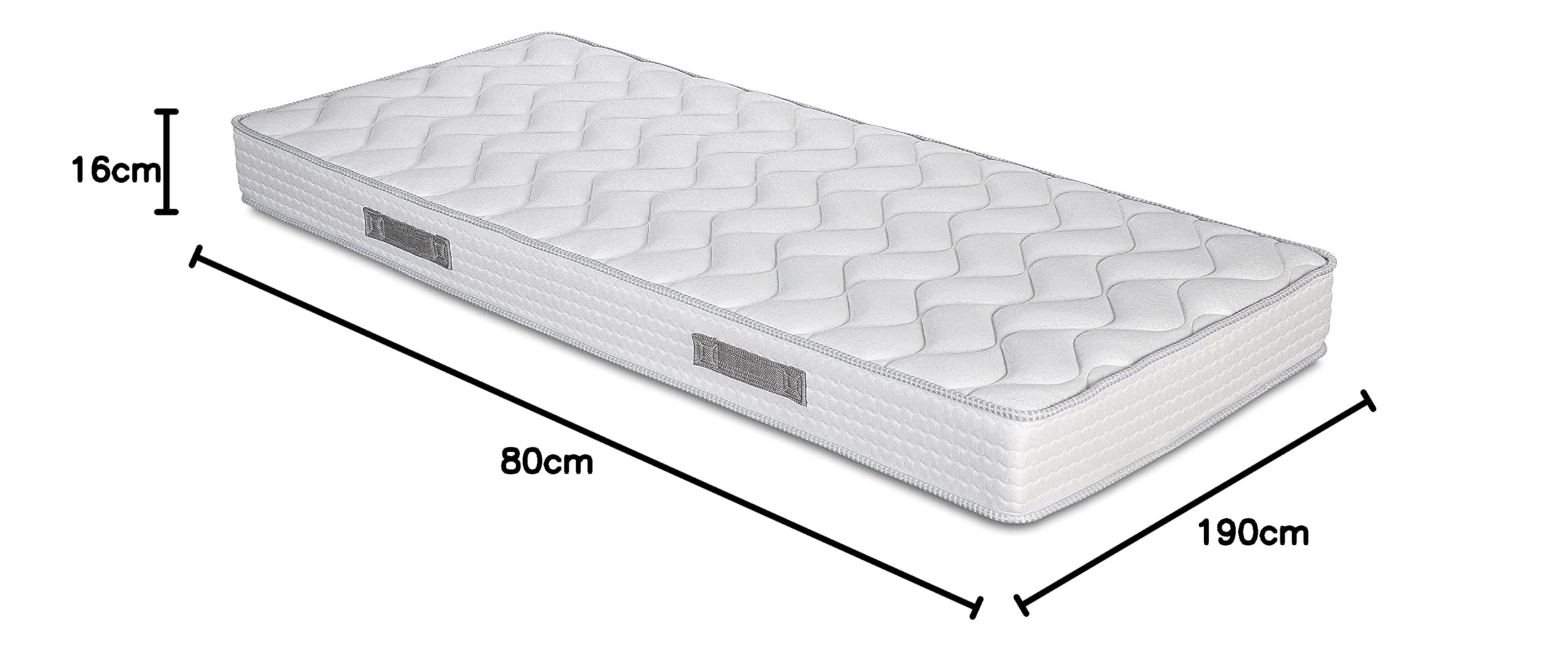 Materasso Singolo 90x190 Ortopedico - Water Bio 20cm, Cuscino Memory Incluso, Presidio Medico Classe 1 - Foto 4