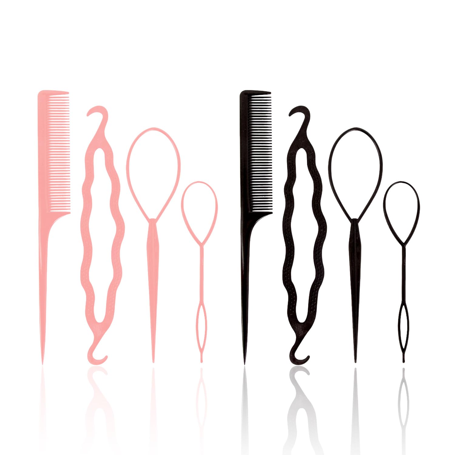 GDFHBD 8-Piece Hair Coiling Set, Children'S Hair Braiding Artifact, Portable Hair Threader, Hairdressing Aids, Suitable For Adults And Children.