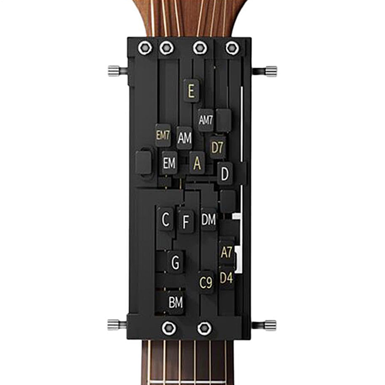 Chord Presser - Sistema de aprendizaje de acordes portátil | Herramienta de aprendizaje portátil para practicar los dedos, para viajes, hogar, estudio, banda, ukelele, práctica