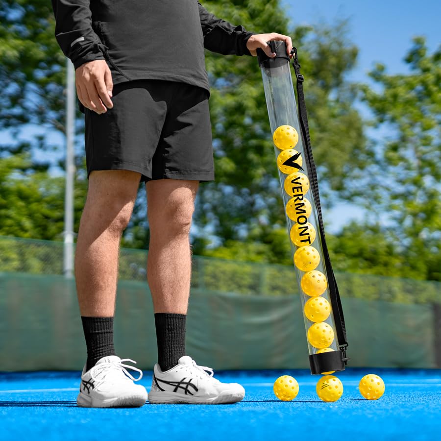 FORZA Vermont Pickleball Pick Up Tube Ball Collector with Carry Strap (13 Ball Capacity)