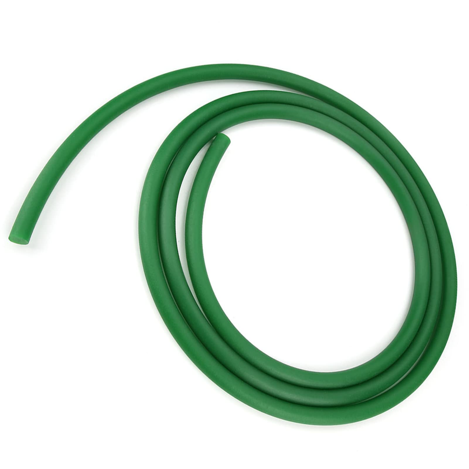 Tissting Cinghia rotonda in poliuretano PU superficie ruvida verde, cinghia di trasmissione per azionamenti, facile installazione e lunga durata, per macchine imballaggio, stampa, (15mm*Zio)