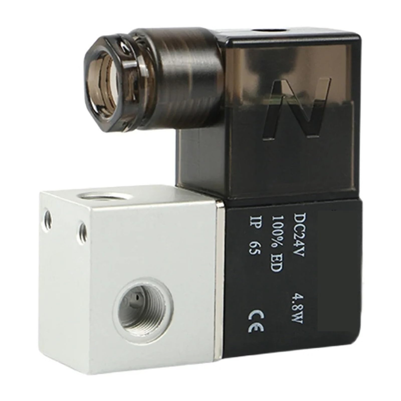 PXQCHAVLN Dispensing Machine Solenoid Valve 3V1-06 Air Compressor Vacuum Reversing Valve Two-Position Three-Way Aluminum Alloy(AC380)