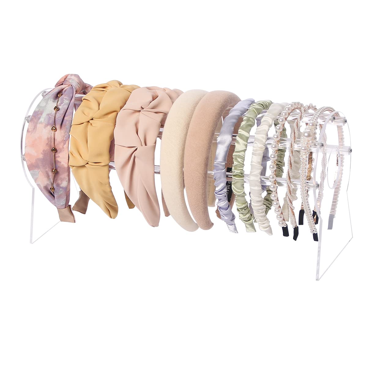 Pangkeep Supporto per fascia in acrilico trasparente per ragazze, 36,6 cm