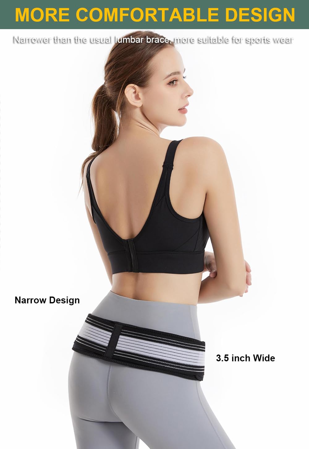 Back Brace for Lower Back Pain Women, Lower Back Brace Back Support Brace Back Support Belt for Women, Lumbar Support Brace Sacroiliac Belt Women Hip Brace for Women (Small)