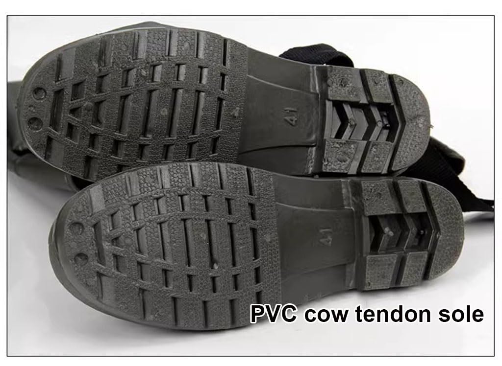 IBOWZ Waders Pesca Pantaloni da Pescatore Hip Waders con Un'Altezza di 80 cm e Stivali da Pescatore Resistenti all'Usura, usati per la Pesca/Caccia