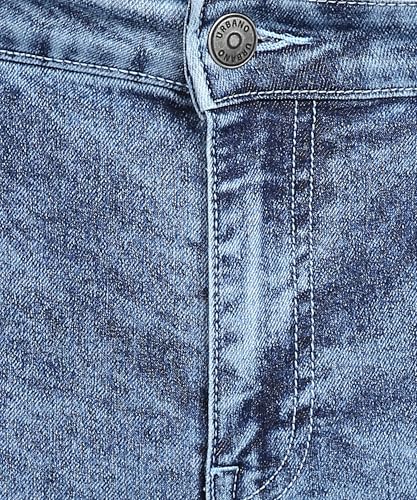 Image of Urbano Plus Men's Regular Fit Washed Jeans Stretchable
