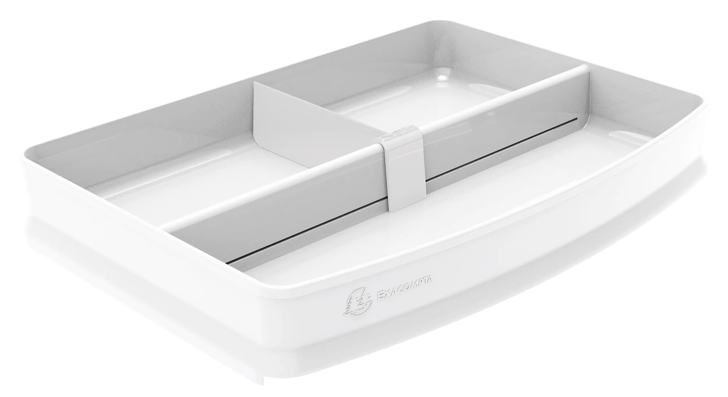 Exacompta Autentik Combo Top Letter Tray Compartment Width 255 mm for Letter Trays for A5 Documents White Ref 116013D