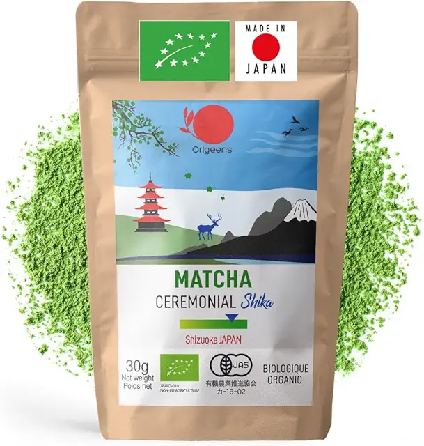 Matcha Cerimoniale Bio Shika - Tè Matcha Giapponese in Polvere 30g