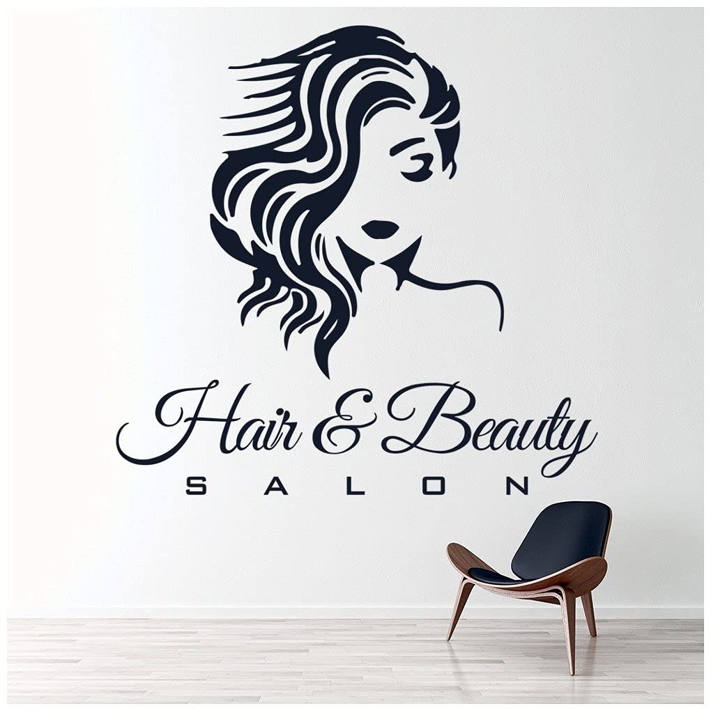 azutura Hair & Beauty Salon Logo Wall Sticker available in 5 Sizes and 25 Colours Basalt Grey
