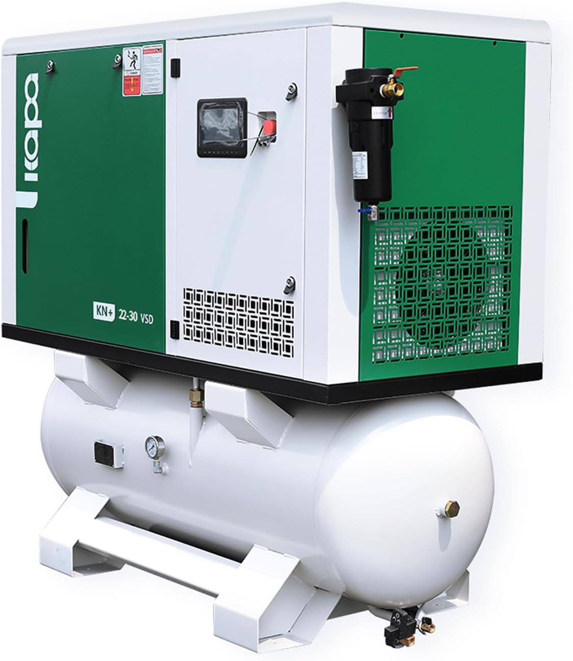 30HP 4-in-1 Rotary Screw Air Compressor & 480V/60Hz/3-Phase Stationary Industrial Air Compressor & 122cfm/116psi Commercial Air industry Compressed System