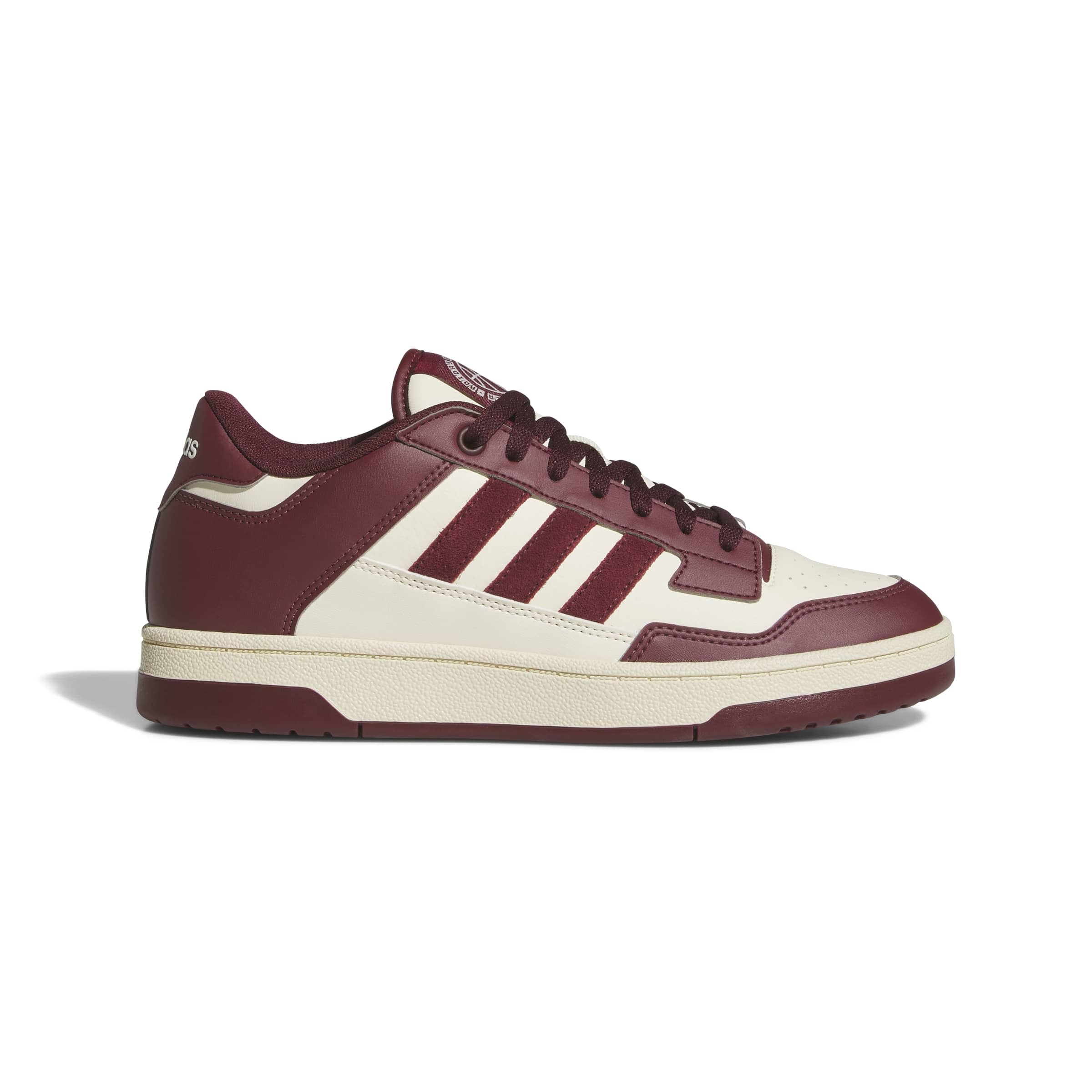 adidas Uniseks Rapid Court Low Shoes, cream white/shadow red/shadow red, 46 EU