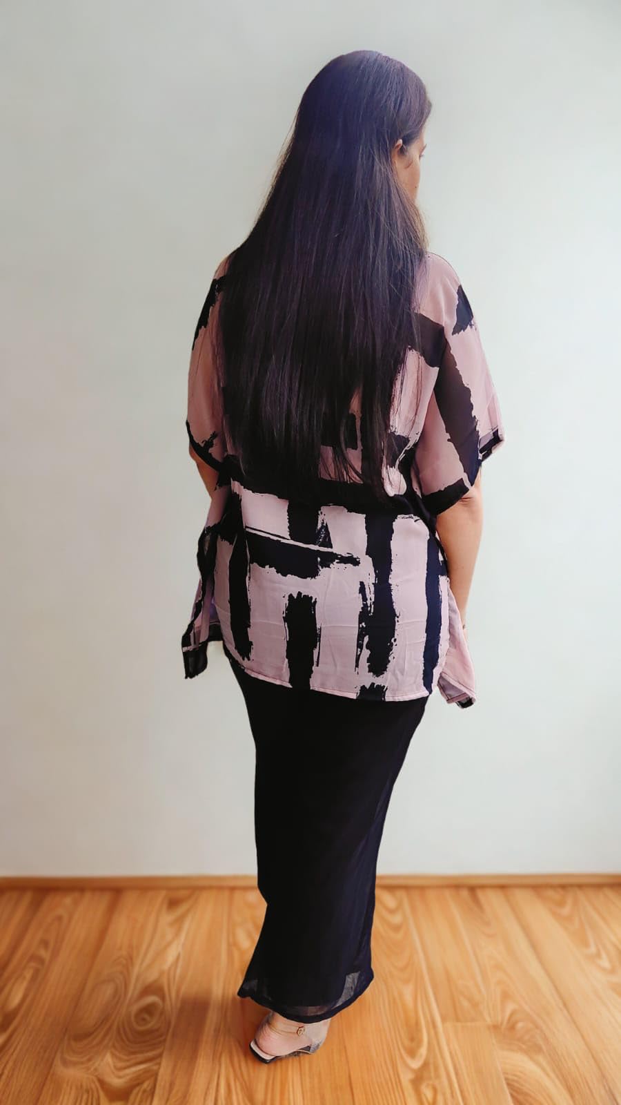MUMMER Women's Pink Kaftan Pattern Corset Set with Shirt and Pant | Stylish & Comfortable Outfit for Casual and Semi-Formal Wear_XL - Image 2 thumbnail