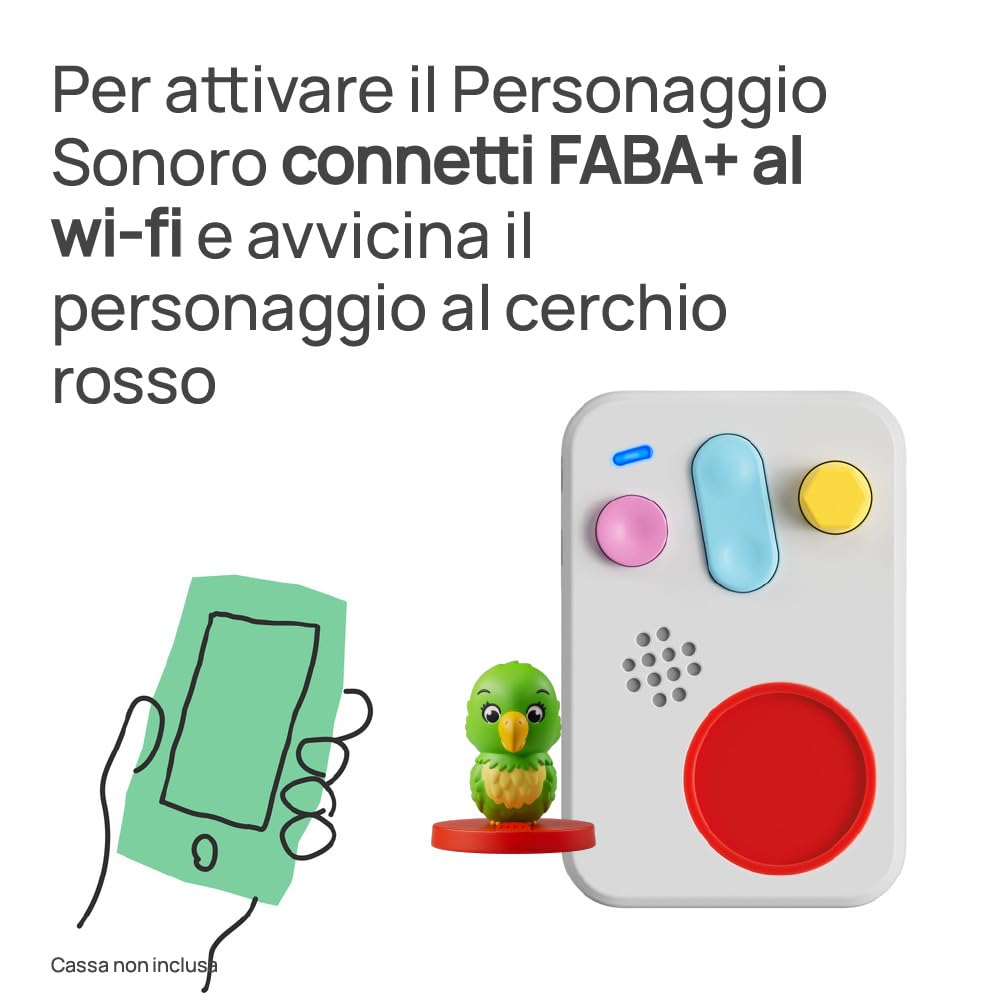 FABA Personaggio Sonoro – La festa degli animali – Storie e fiabe sonore per bambini e bambine 1-3 anni - Ascoltabile Raccontastorie, gioco educativo versione italiana