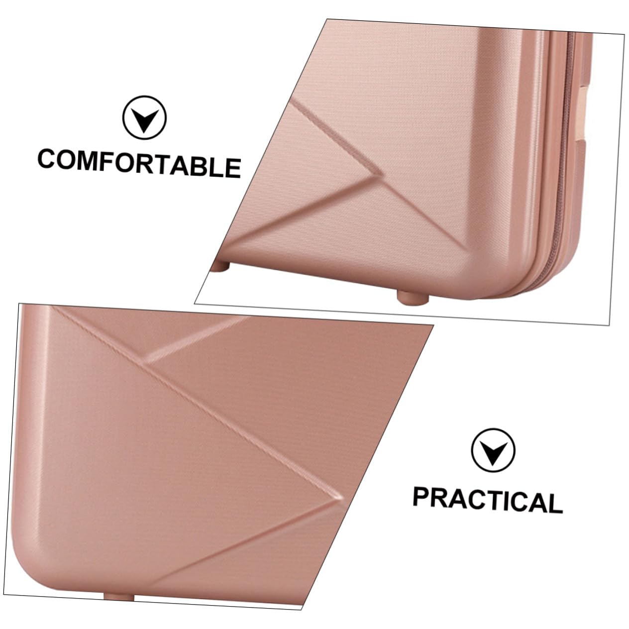 WOONEKY Valigia Cosmetica da Viaggio Donna 14 Pollici, Borsa per Trucchi e Protettiva Tessuto Mesh Abs, Borsa da Toilette per Uso Domestico e Travel