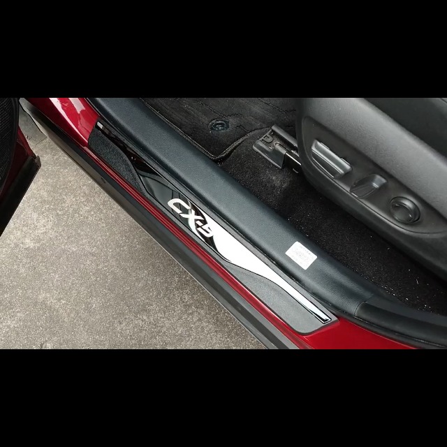 Mazda CX5 Door Sill Protectors 2013-2024 - 4 Piece Stainless Steel Scuff Plate Guards