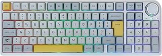 EPOMAKER TH96 ISO UK Layout 96% Hot Swap 2.4Ghz/Bluetooth 5.0/Wired Gasket Mechanical Gaming Keyboard with South-facing RGB LEDs, MDA Profile Keycaps, 6000mAh Battery, Knob Control for Windows/Mac