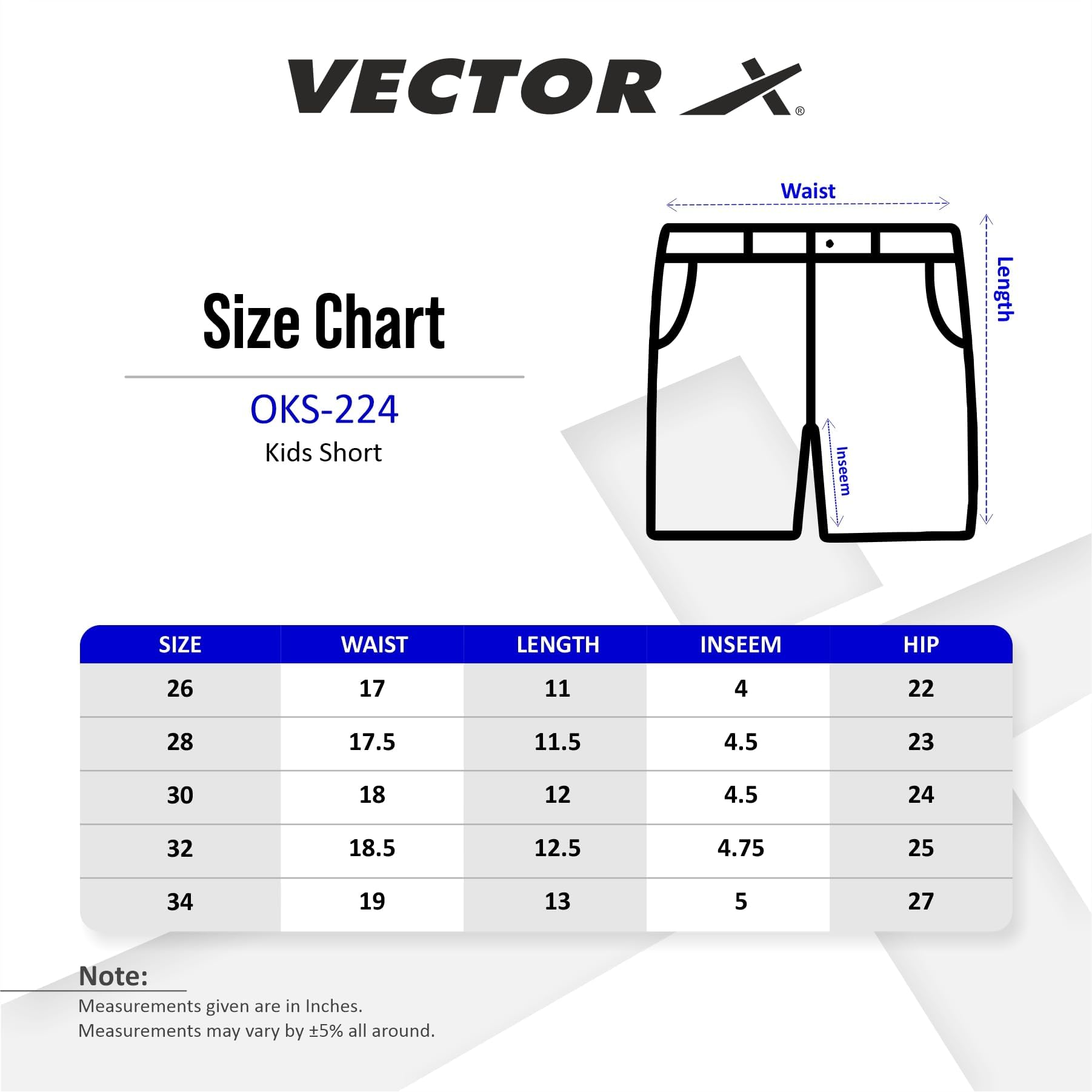 Vector X OKS-224 Kids Compression Half Bottom Shorts (34, Navy) - Image 3 thumbnail