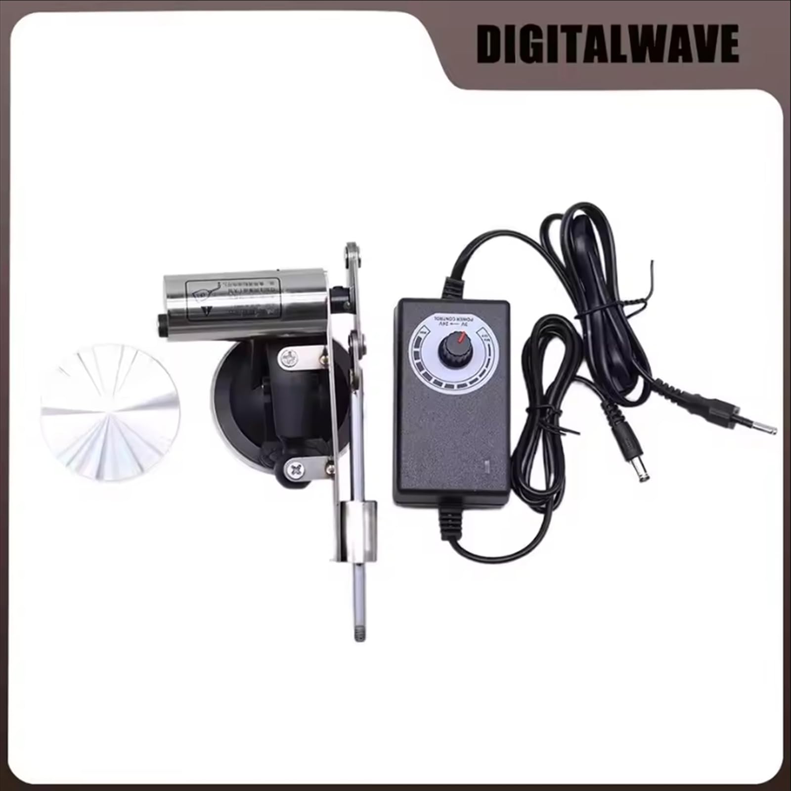 Attuatore lineare telescopico a velocità regolabile, corsa 39 mm, motore alternativo 3 V-24 V, con ventosa in alluminio da 60 mm, per progetti fai da te e dispositivi meccanici