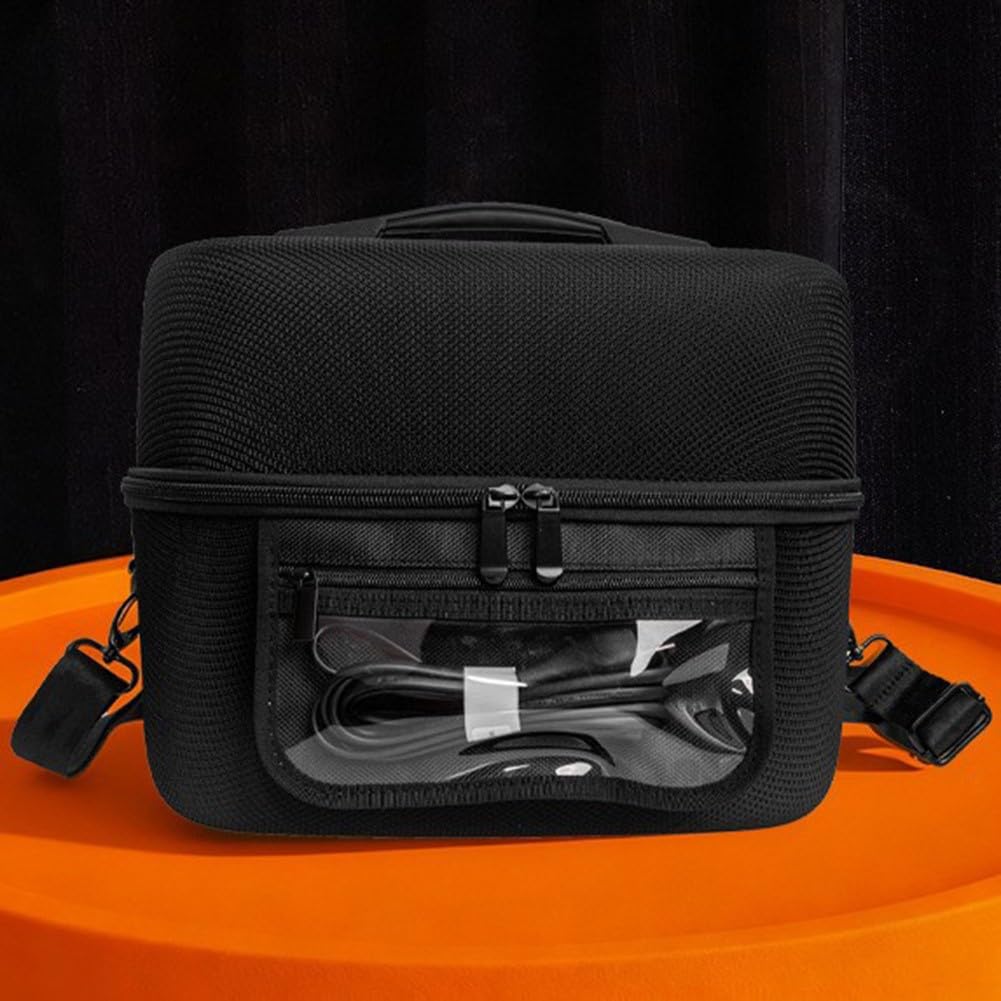 Bolsa de almacenamiento de EVA para monitores de presión arterial, funda rígida protectora de 360° con correa para el hombro, caja de transporte de viaje a prueba de polvo para uso doméstico