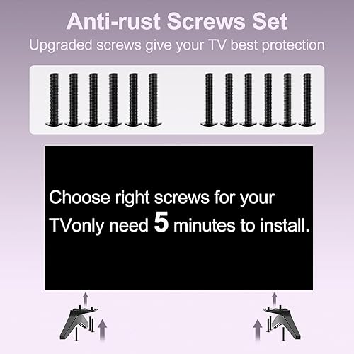 Miniatura 5 de Soporte de TV de 60 y 65 pulgadas para patas de TV LG, para UQ UJ UK UM UN Series 60UQ7950 60UQ8000 60UJ6050 60UK6090 60UM6900 60UN7300 65UJ6300