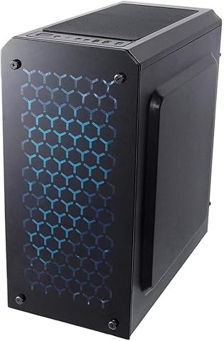 Sarahjers-Home Juego Caso Juego Mini Panel Lateral Micro ATX PC Ordenador for Micro-ATX Mini-ITX El Flujo de Aire de Alta y silenciosa (Color : Black, Size : One Size) Informática,Componentes,Dispositivos externos,Cajas de ordenador de sobremesa