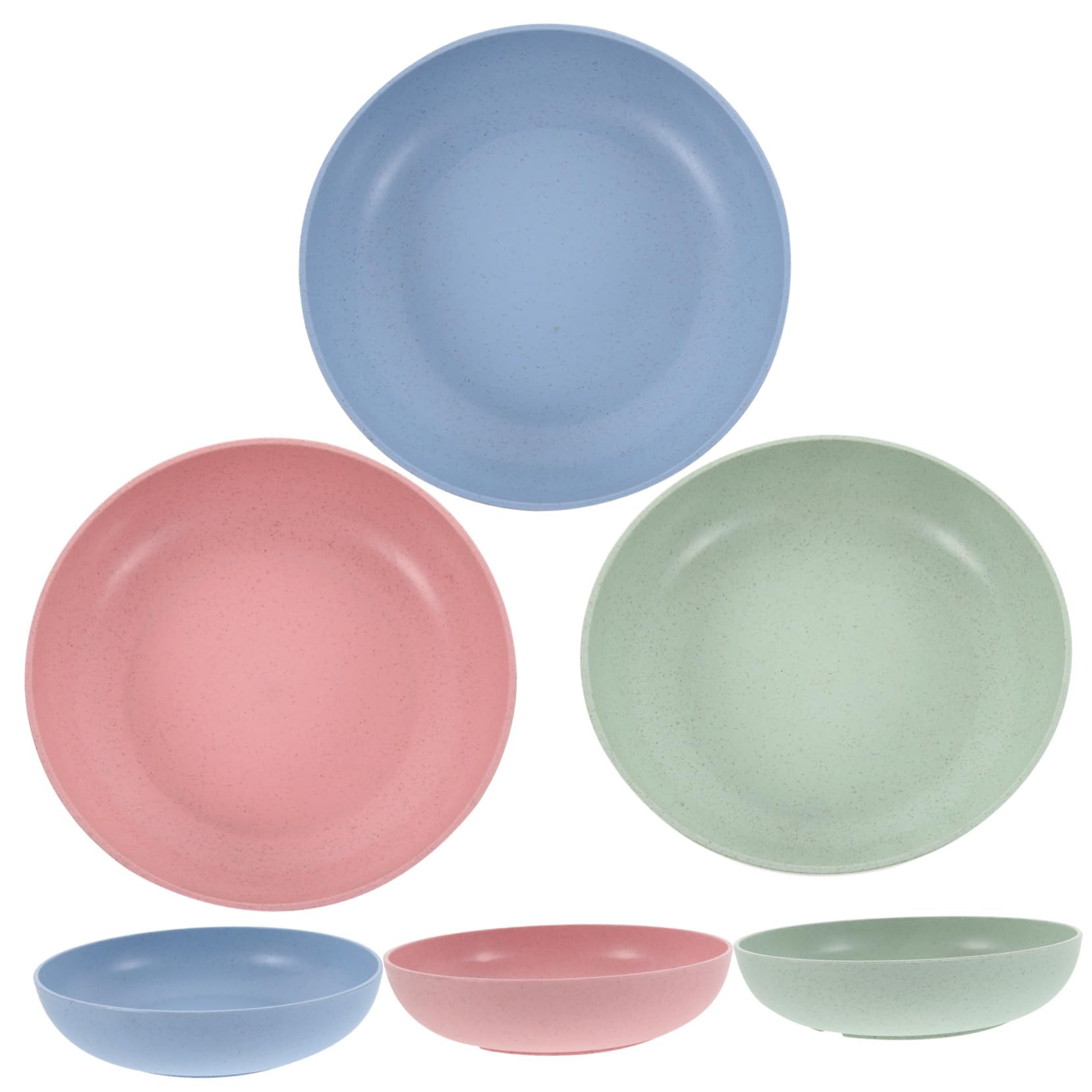 HOLIDYOYO 6 Pack Cat Food Dishes Elevated Bowls for Indoor Cats Sturdy Plastic Non-Slip Dishwasher Safe