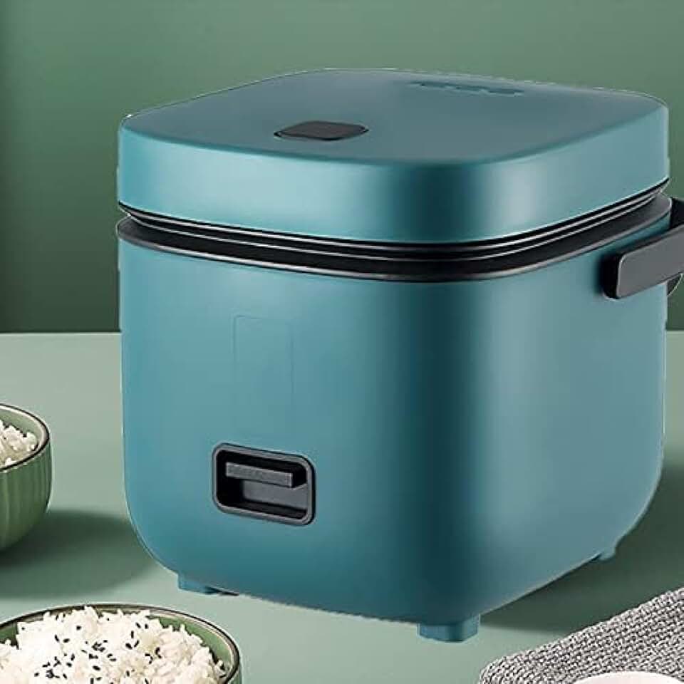 Panela De Arroz Perfeita Pequena Para 2, Panela De Arroz Japonesa 1,2 Litros, Panela De Arroz Antiaderente Com Vaporizador,Verde Branco,bonny369