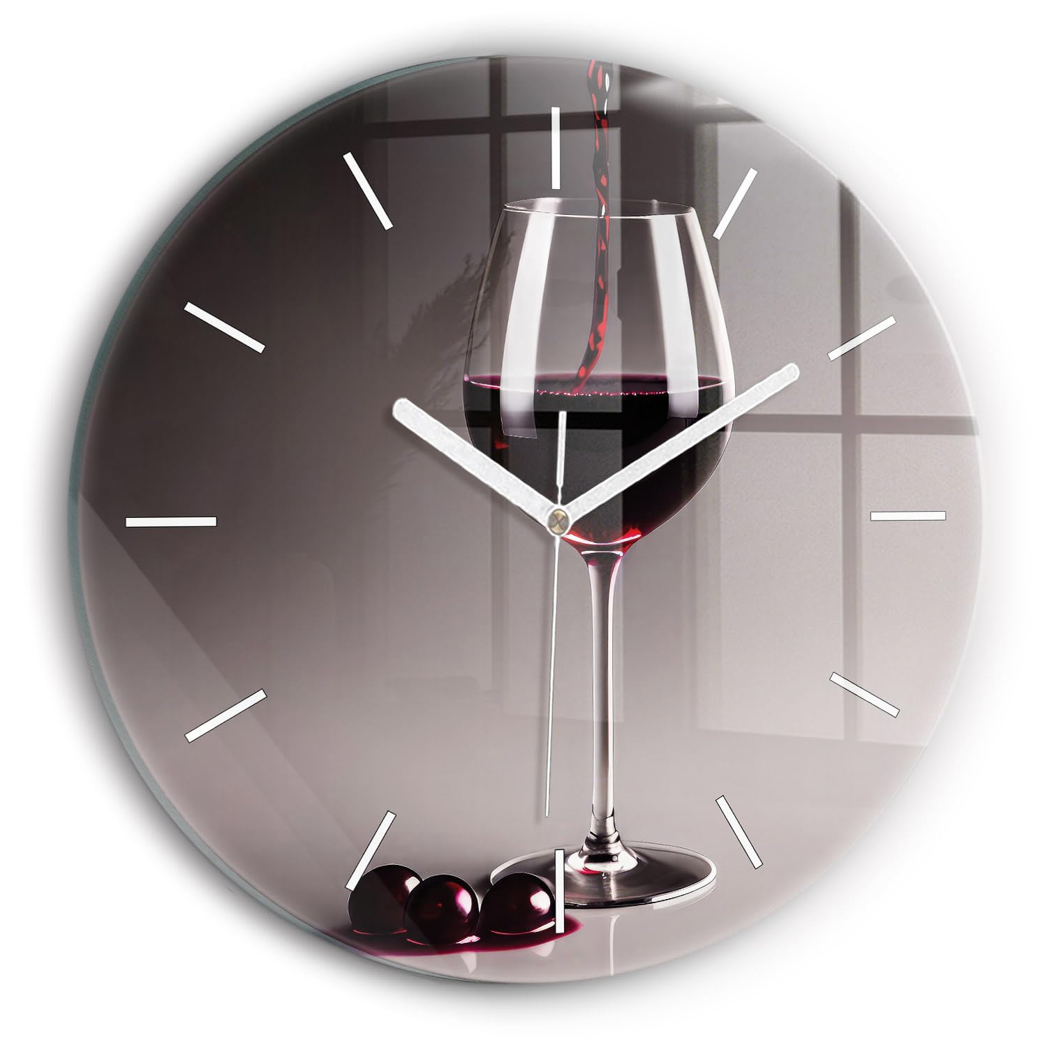 Horloge en verre silencieuse Wallfluent fini le tic-tac avec ce modèle moderne 30 cm