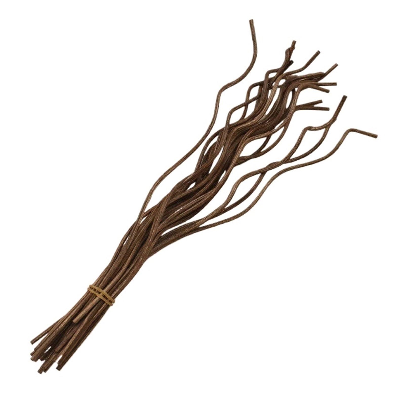Zymjzbetic Rattan Reed Diffuser 20Pcs Diffuser Stick Long Wavy Rattan Reed Fragrance Replacement Refill Air Freshener Accessory Home(Coffee)