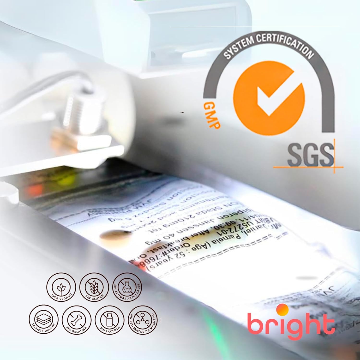 Complemento Alimenticio para el Embarazo con DHA, Ácido fólico, Yodo, Vitaminas y Minerales 28 sachets diarios