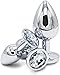 Plug Anal Trío Set Pequeño, Mediano y Grande para Diversión y Experimentación, Juguetes Eróticos Anales Premium para Parejas, Dilatadores Unisex Color Blanco