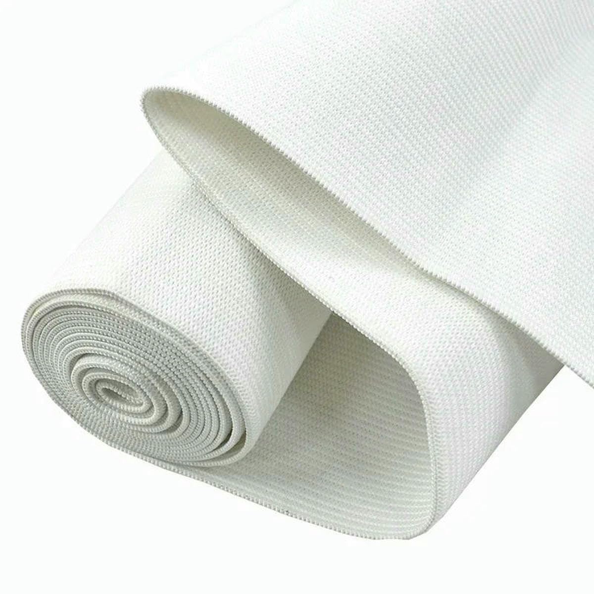 elastyczna taśma krawiecka, Gumka poliestrowa do szycia 7-40cm 1-2m czarno-biała(White 40cm,1Meter)