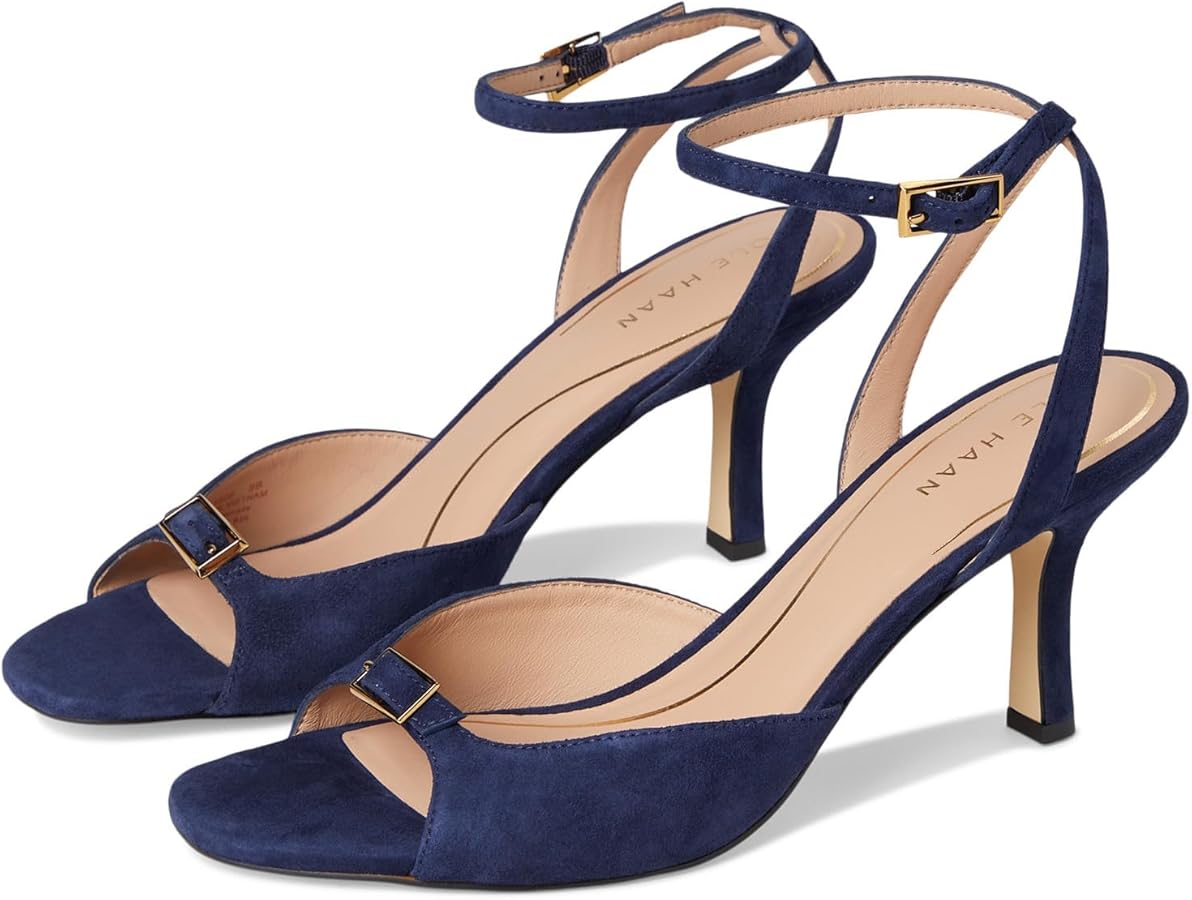Amazon.com | Cole Haan, Women's, Annalise Buckle Sandals, Midnight