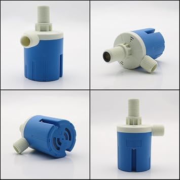 1/2'' Automatic Float Valve, Auto Fill Shut Off Water Level Control Floating Ball Valve for Water Tank Fountains Livestock Drinking Toilet Swimming Pool Automatic Irrigation (Top Inlet)